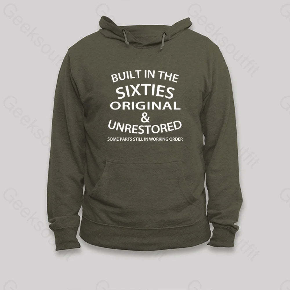 60¡¯S Built In The Sixties Hoodie Army Green / S
