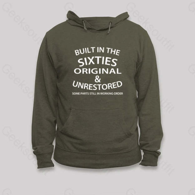 60¡¯S Built In The Sixties Hoodie Army Green / S
