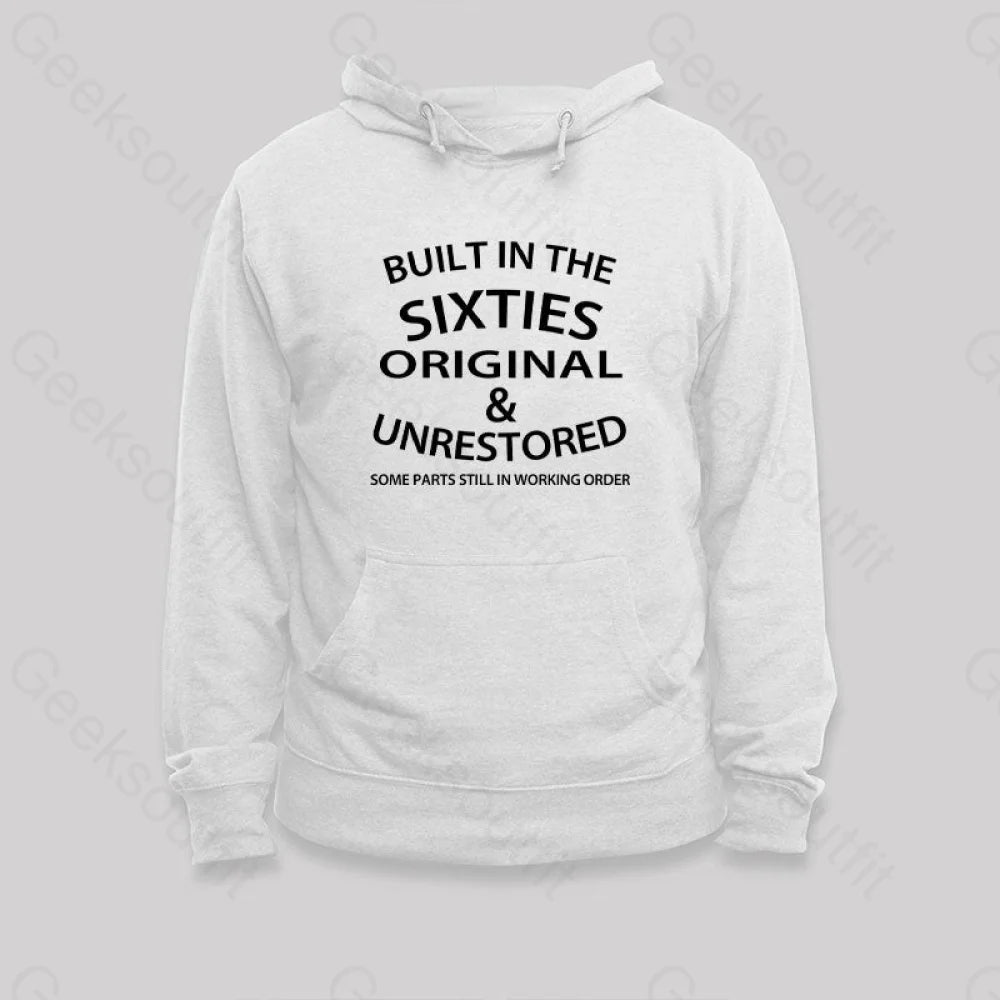 60¡¯S Built In The Sixties Hoodie White / S