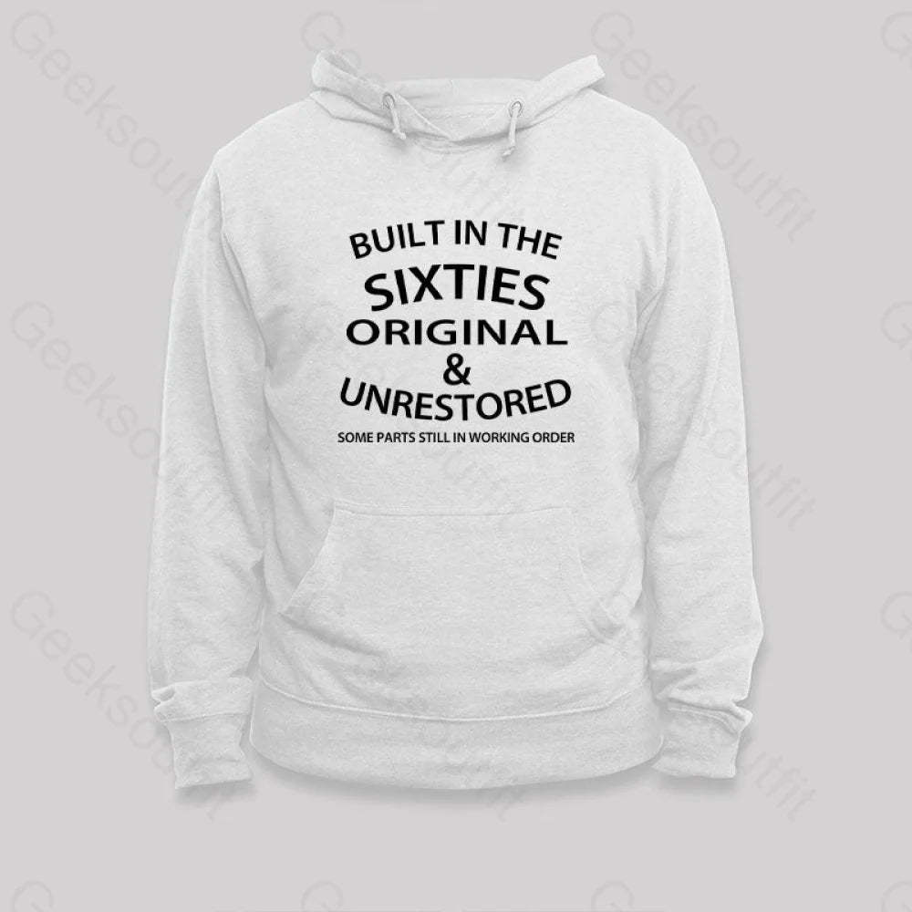 60¡¯S Built In The Sixties Hoodie White / S