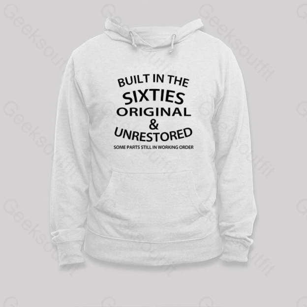 60¡¯S Built In The Sixties Hoodie White / S
