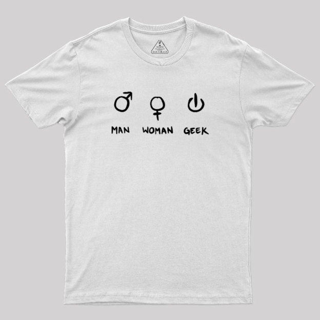 Man Woman Geek T-Shirt