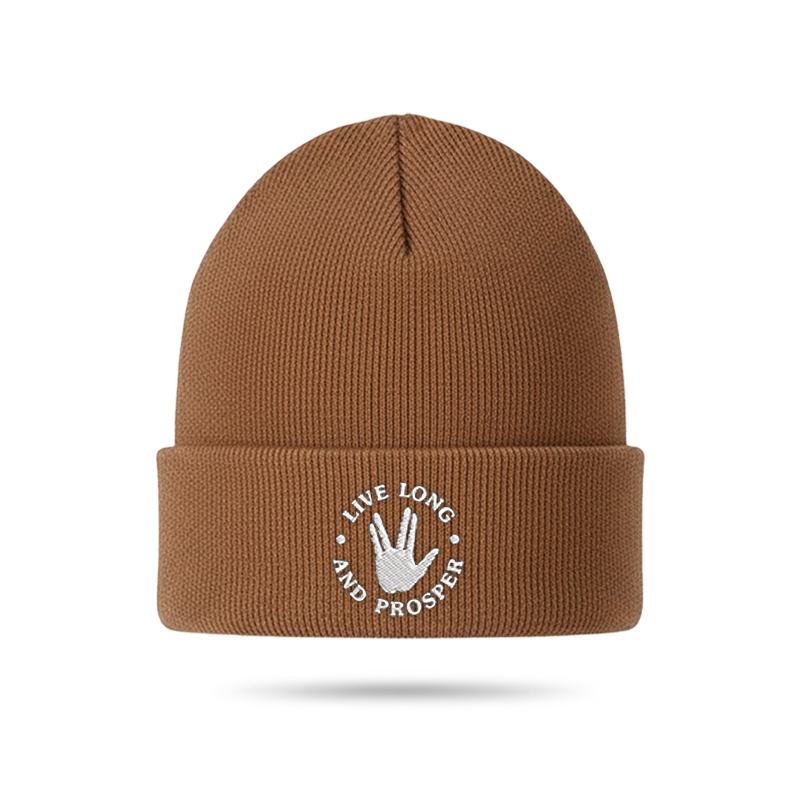 Live Long Geek Embroidered Beanie