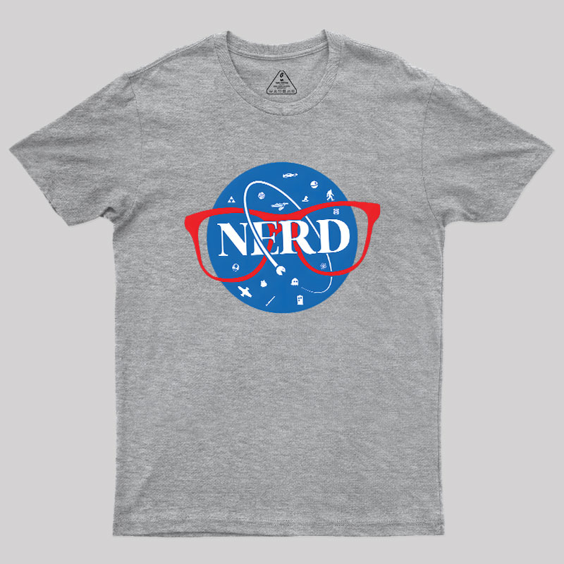 Nerdy Space Patch Geek T-Shirt