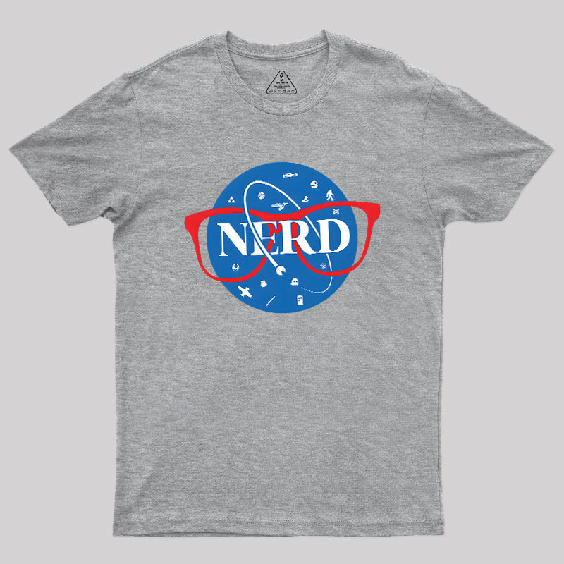 Nerdy Space Patch Geek T-Shirt