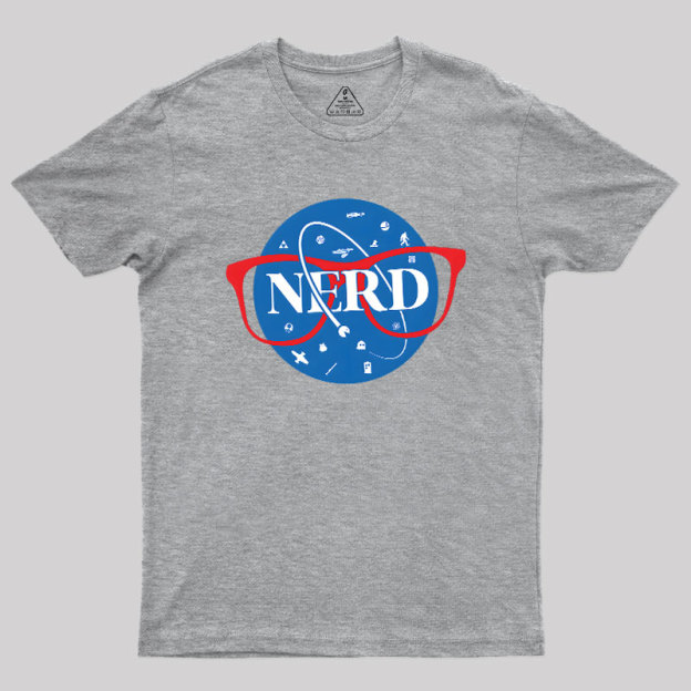 Nerdy Space Patch Geek T-Shirt