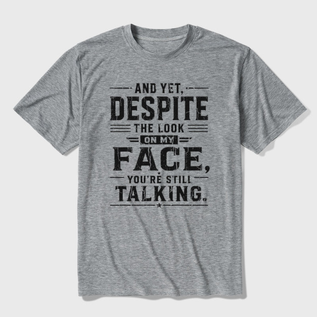 Funny Words Ultra Soft Heather Tee