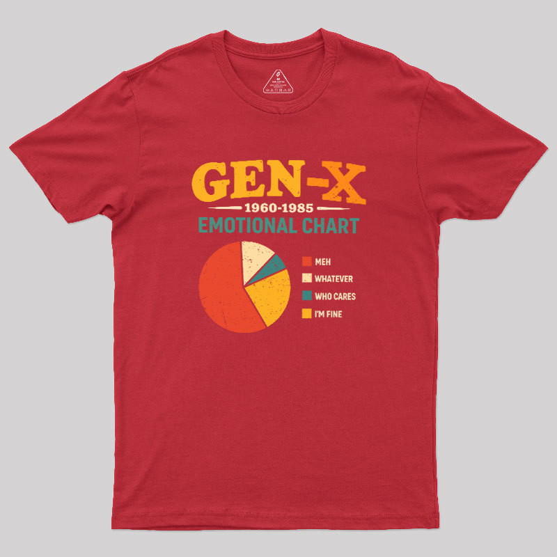 Gen?X Emotional Chart Geek T-Shirt