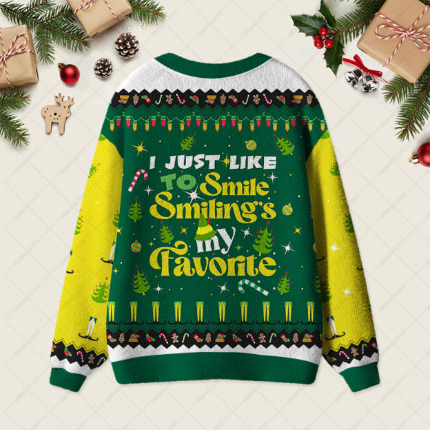 I Just Like To Smile Geek Ugly Cardigan Sweaters 