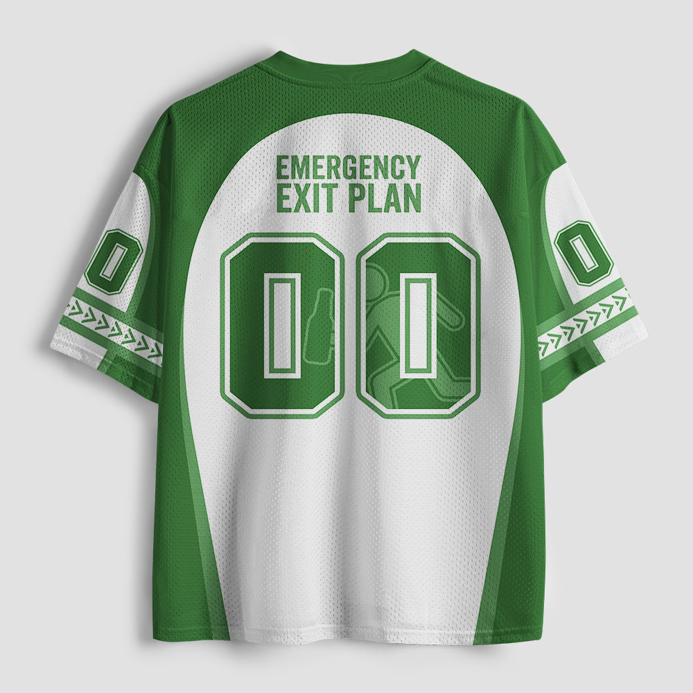 Emergency Exit Plan Geek Mesh Jersey