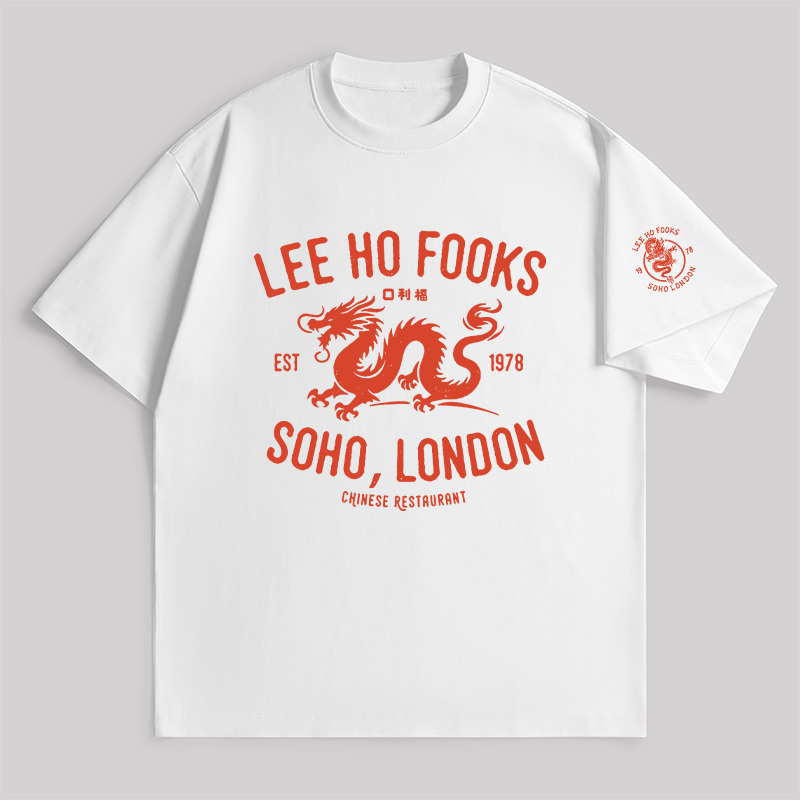Lee Ho Fooks Vintage Resto Unisex Oversized T-shirt