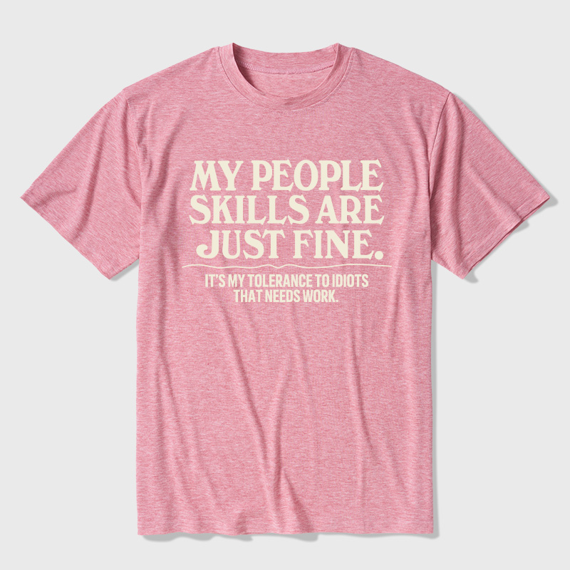 People Skills Fine Edition Ultra Soft Heather Tee