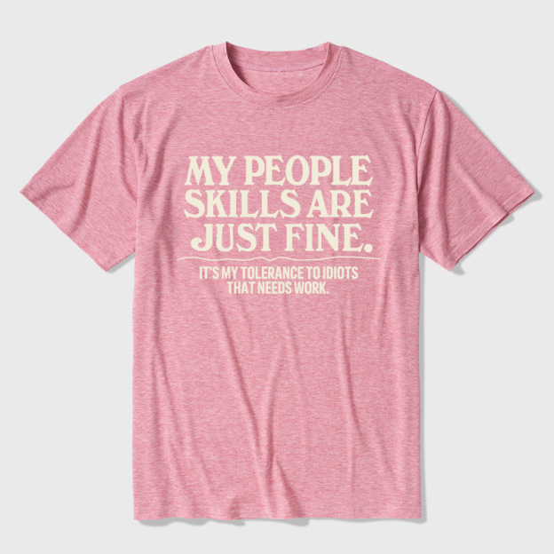 People Skills Fine Edition Ultra Soft Heather Tee