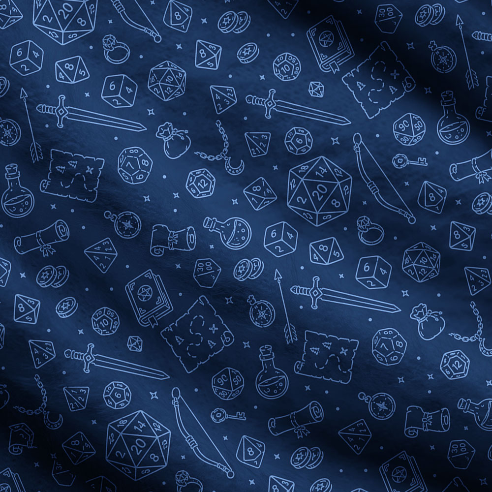 Navy RPG Adventure Line Art Geek Ugly Cardigan Sweaters