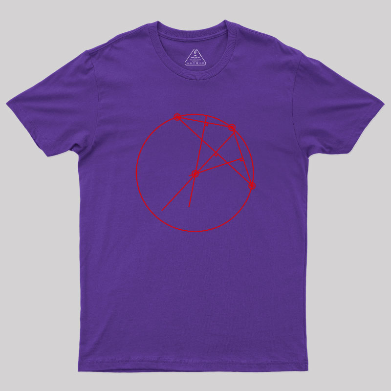A Circle Completely Surrounding The Upside Down Geek T-Shirt