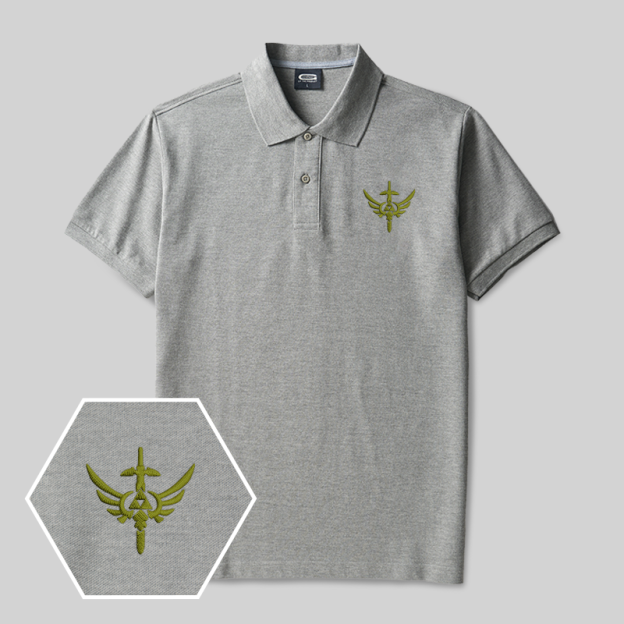 Retro Zelda Geek Embroidered Polo Shirts