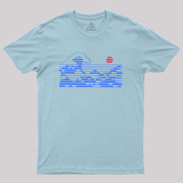 KANAGAWA STRIPE Geek T-Shirt