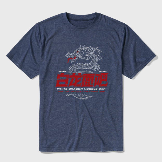White Dragon Noodle Bar Ultra Soft Heather Tee