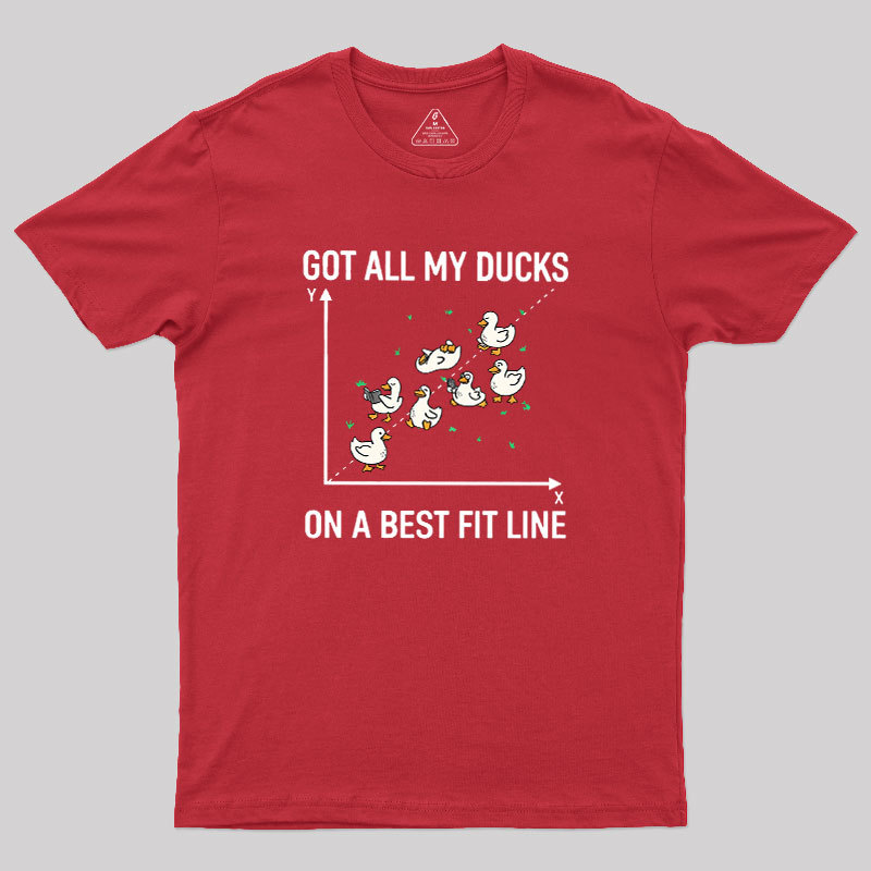 Ducks in a Row Geek T-Shirt