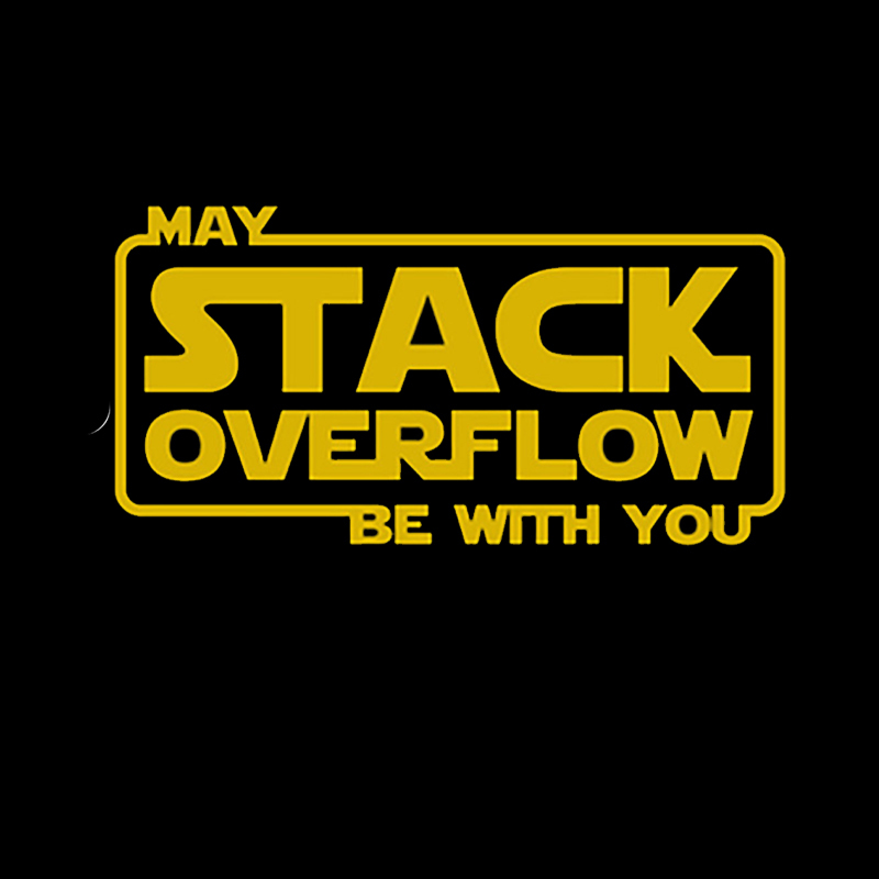 My Stack Overflow Be With You Geek T-Shirt