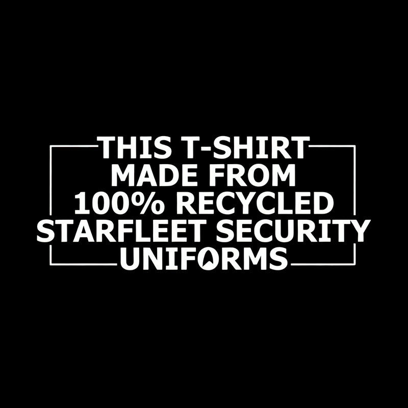 100% Recycled Space Uniforms Geek T-Shirt