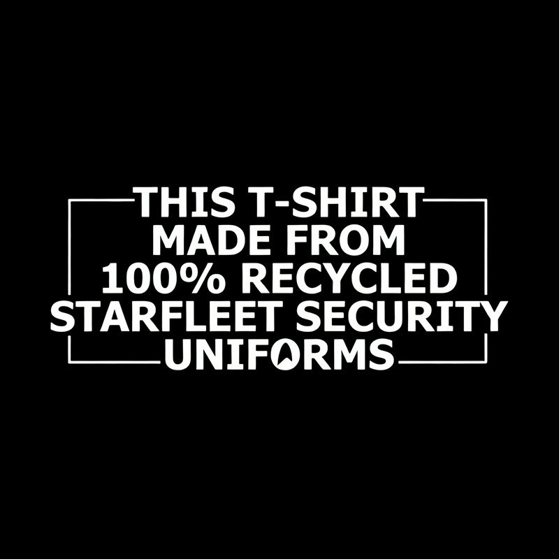 100% Recycled Space Uniforms Geek T-Shirt