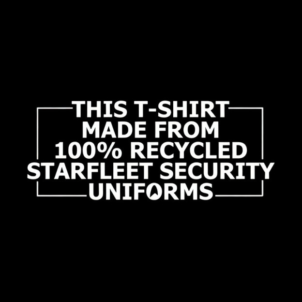 100% Recycled Space Uniforms Geek T-Shirt