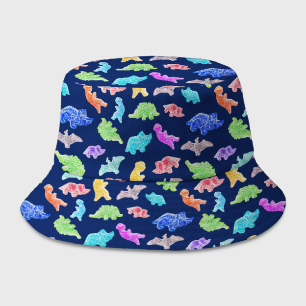 Sour Gummy Dinosaurs Geek Bucket Hat