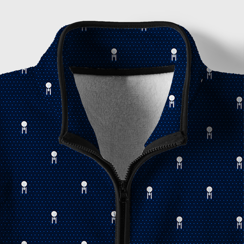 USS Enterpris Icon Geek Polar Fleece Full-Zip Jacket