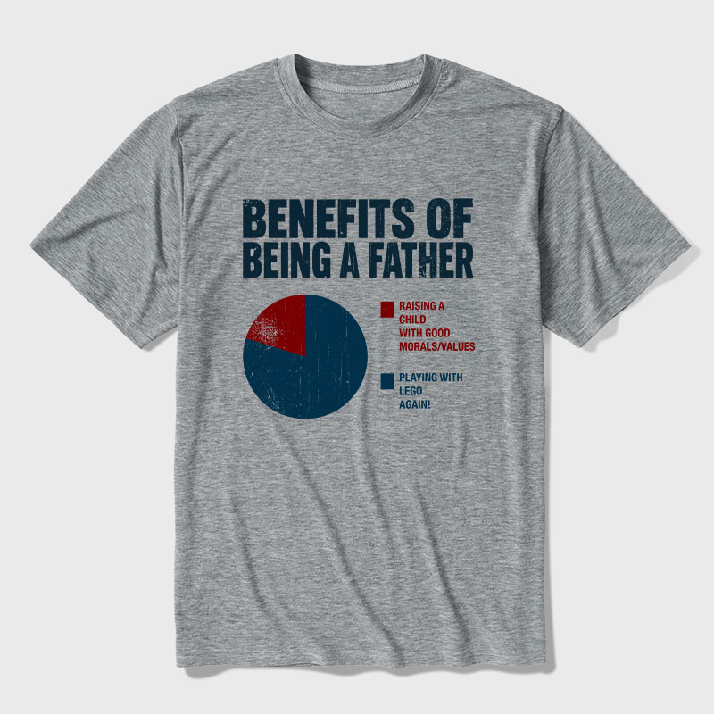 Benefits Of Being A Father Ultra Soft Heather Tee