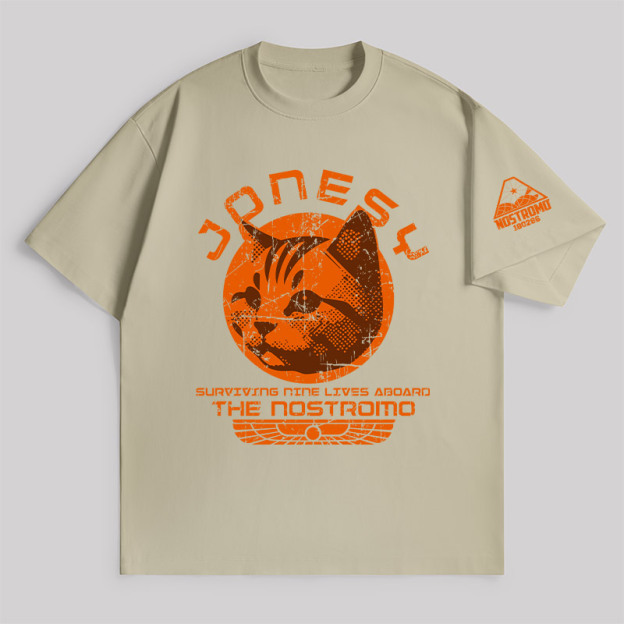 Jonesy Surviving Nine Lives Aboard The Nostromo Unisex Oversized T-shirt