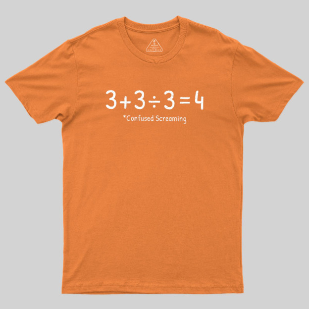 Confused Screaming Geek T-Shirt