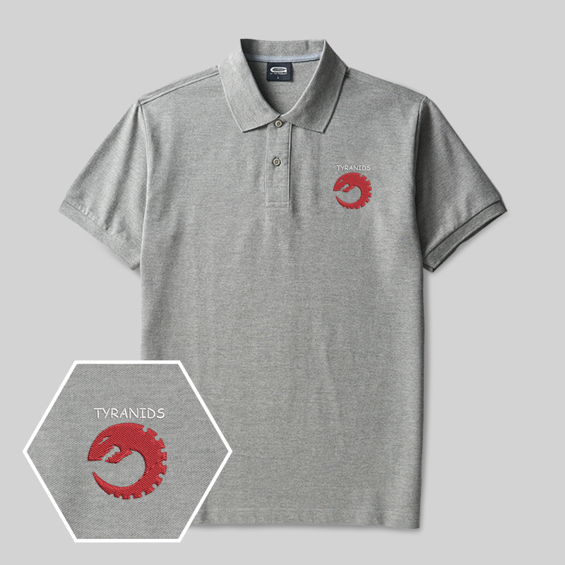 The Tyranids Geek Embroidered Polo Shirts