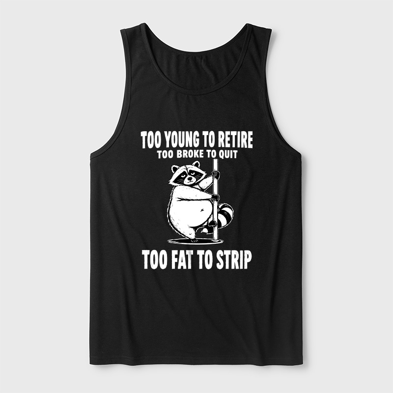 Too Fat To Strip Ultra Soft Heather Tank