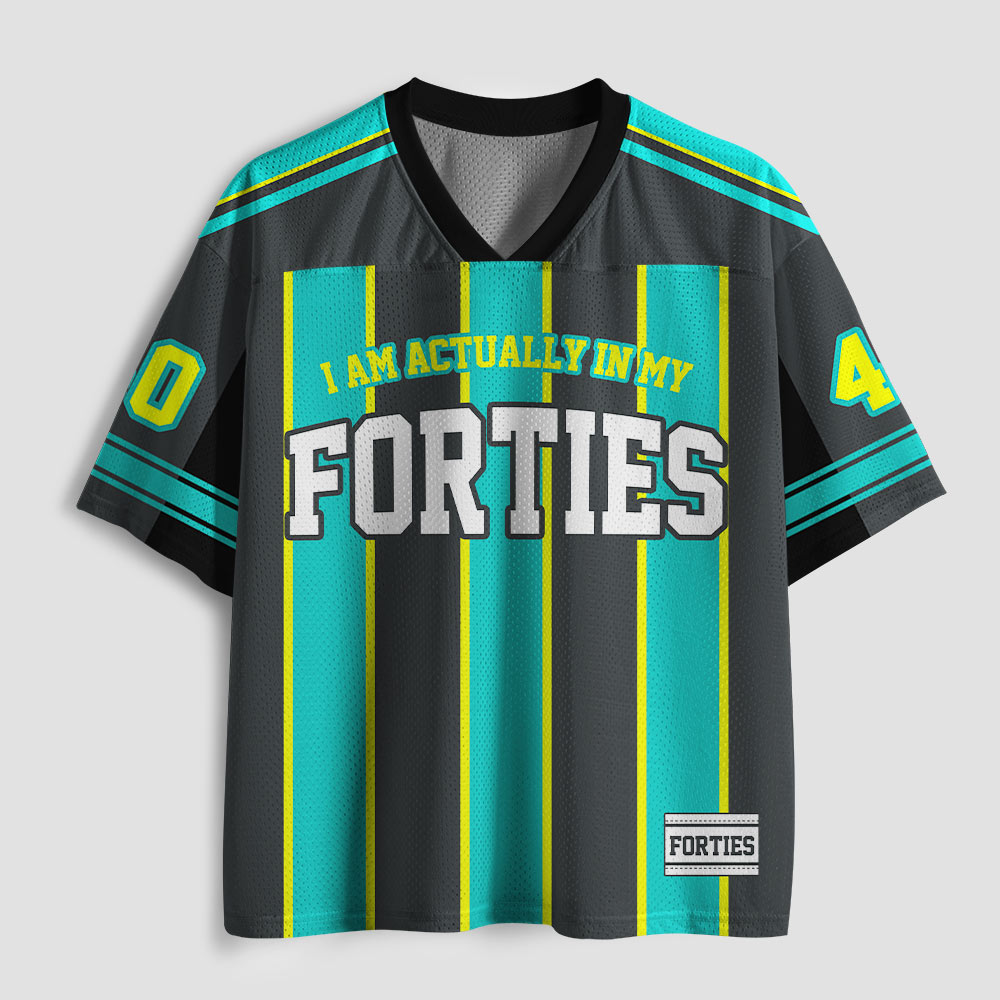 I Am Actually In My Forties Geek Mesh Jersey