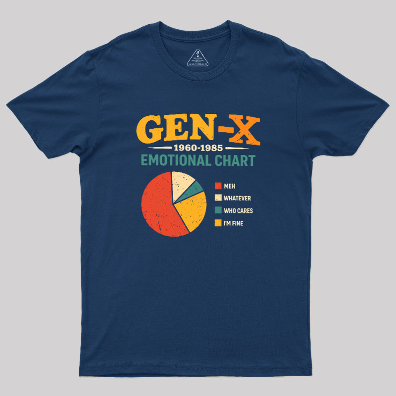 Gen?X Emotional Chart Geek T-Shirt