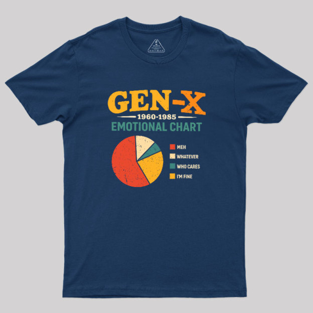 Gen?X Emotional Chart Geek T-Shirt