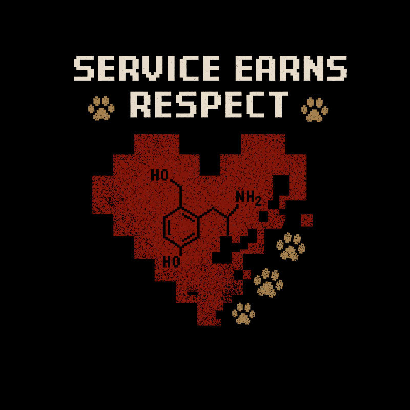 Service Earns Respect Geek T-Shirt