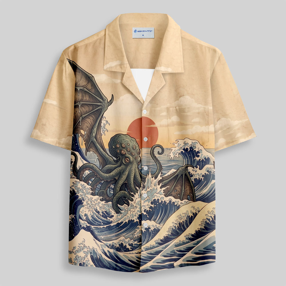 Geeksoutfit Off-World Relic Button Up Pocket Shirt for Sale
