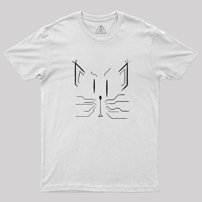 Cats Lines Cat Geek T-Shirt