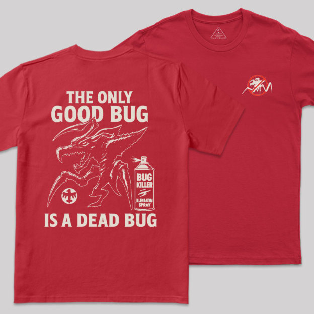 A Dead Bug Front and Back Printed Geek T-Shirt