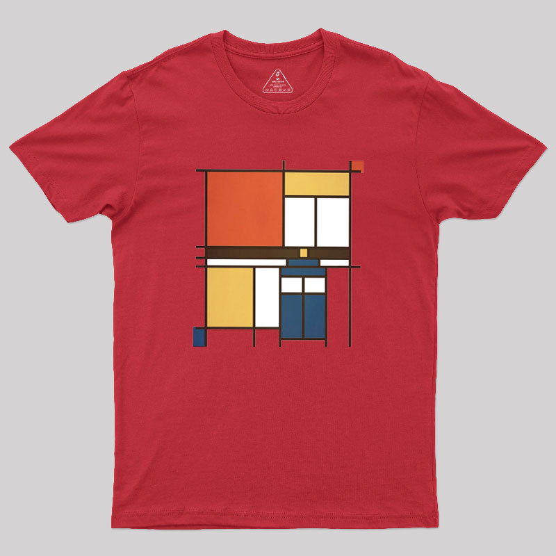 Mondrian Who Geek T-Shirt