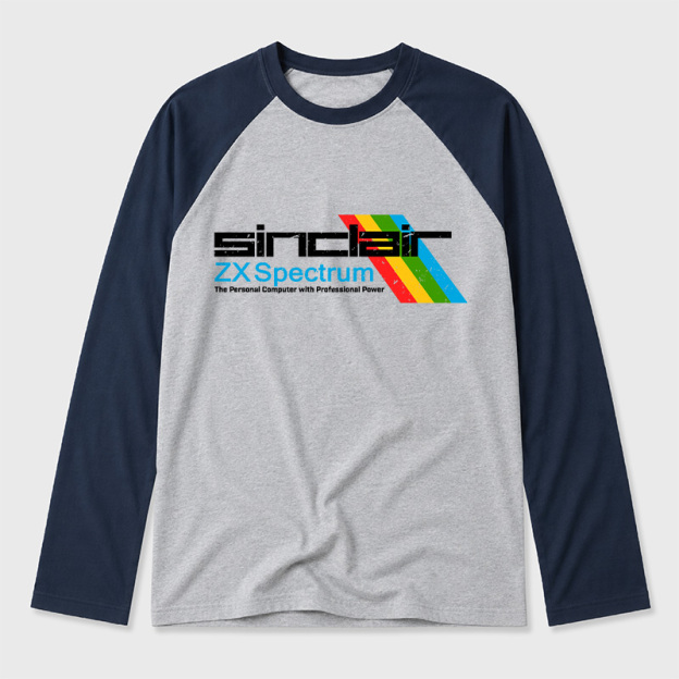 Sinclai ZX Spectrum Geek Retro Raglan Long-Sleeve Tee