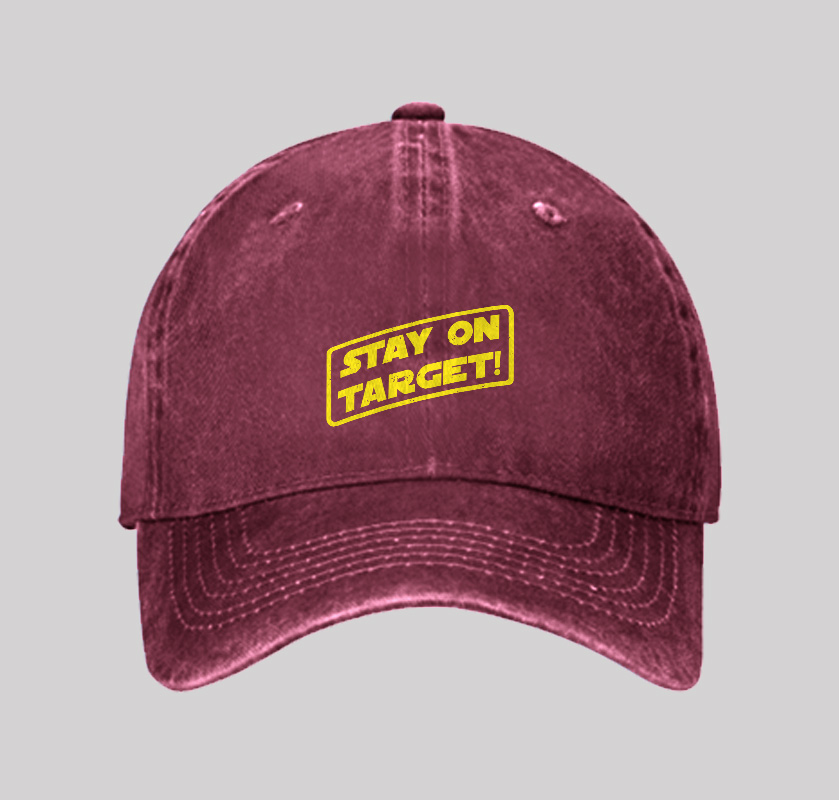 Stay On Target Washed Vintage Baseball Cap