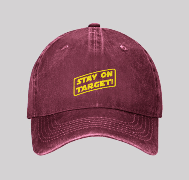 Stay On Target Washed Vintage Baseball Cap