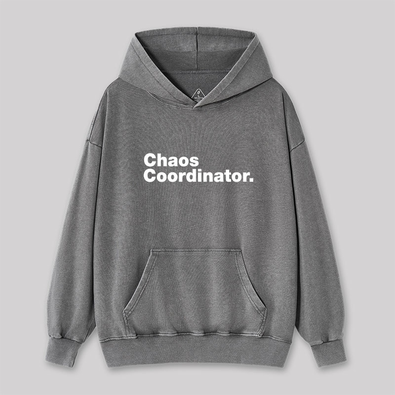 Chaos Coordinator Washed Hoodie