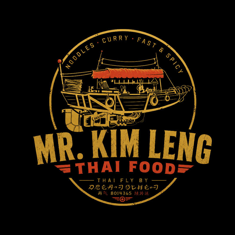 Mr Kim Leng Thai Food Geek T-Shirt