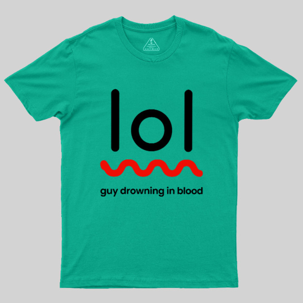 Guy Drowning In Blood Geek T-Shirt