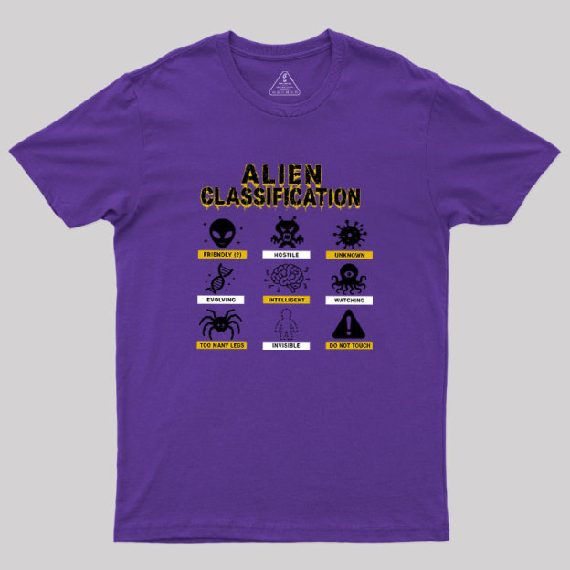 Alien Classification Geek T-Shirt