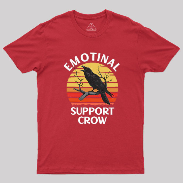 Emotional Support Crow Geek T-Shirt